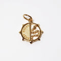 18k Yellow Gold Mini Never Fear Charm