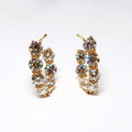18k Yellow Gold Diamond Earrings