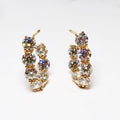 18k Yellow Gold Diamond Earrings