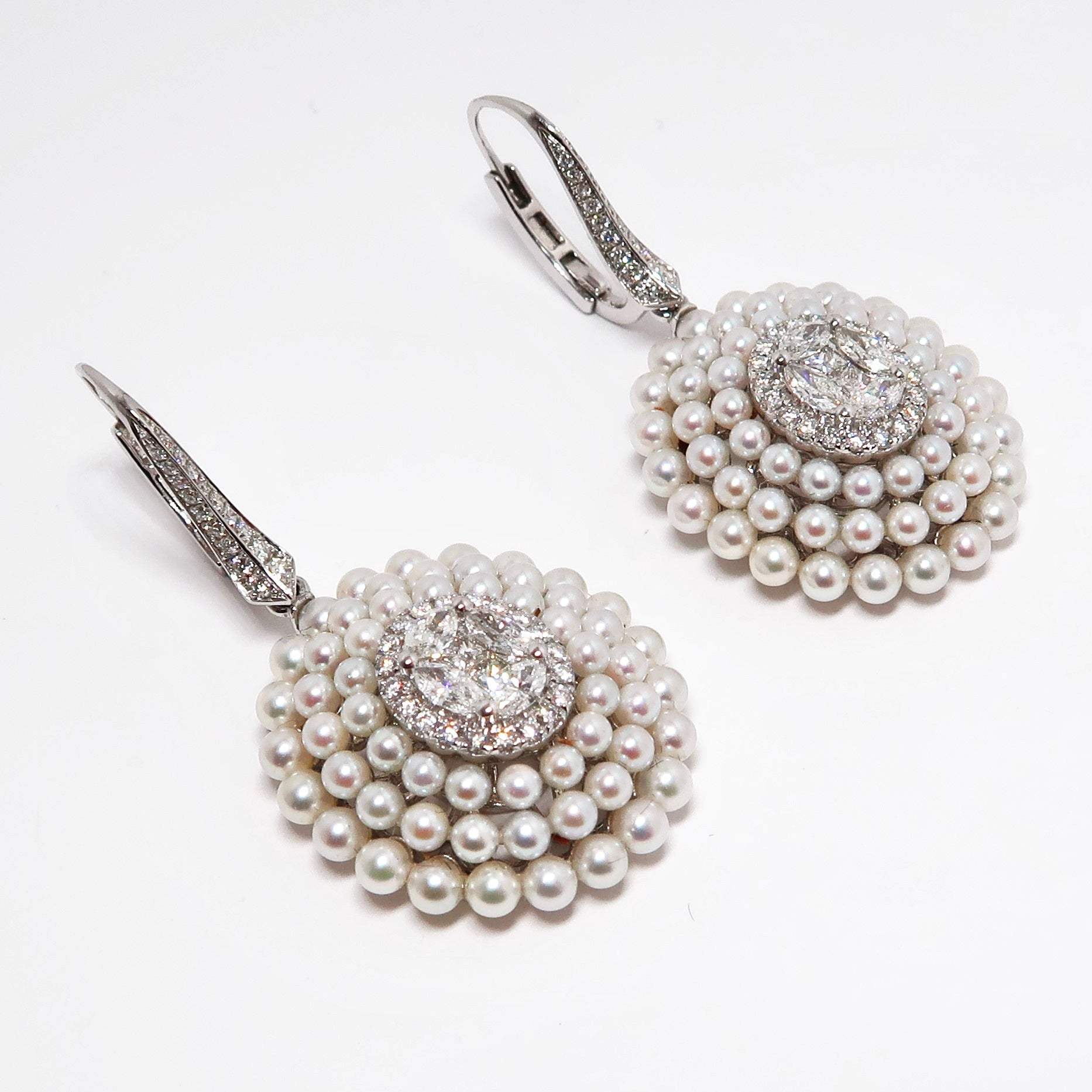 Diamond & Pearl Earrings