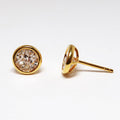 18k Yellow Gold Diamond Earrings