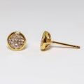 18k Yellow Gold Diamond Earrings