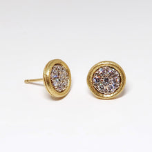 Load image into Gallery viewer, Cluster Diamond Stud Earrings
