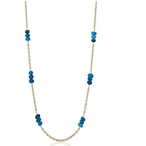 London Blue Topaz Round Bead Necklace