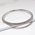 Expandable Diamond Bangle Bracelet