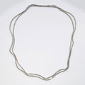 Two Row Diamond Riviera Necklace