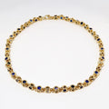 Diamond & Blue Sapphire Necklace
