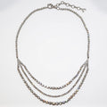 Three Row Cascade Diamond Riviera Necklace