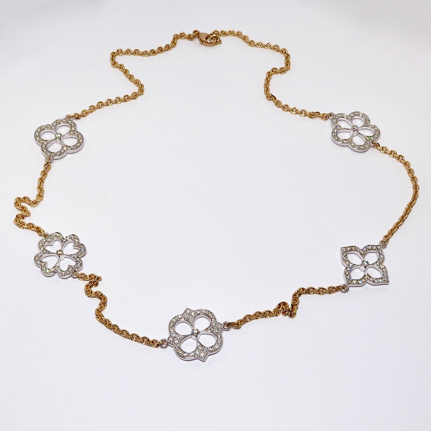 18k Gold Two-Tone Necklace