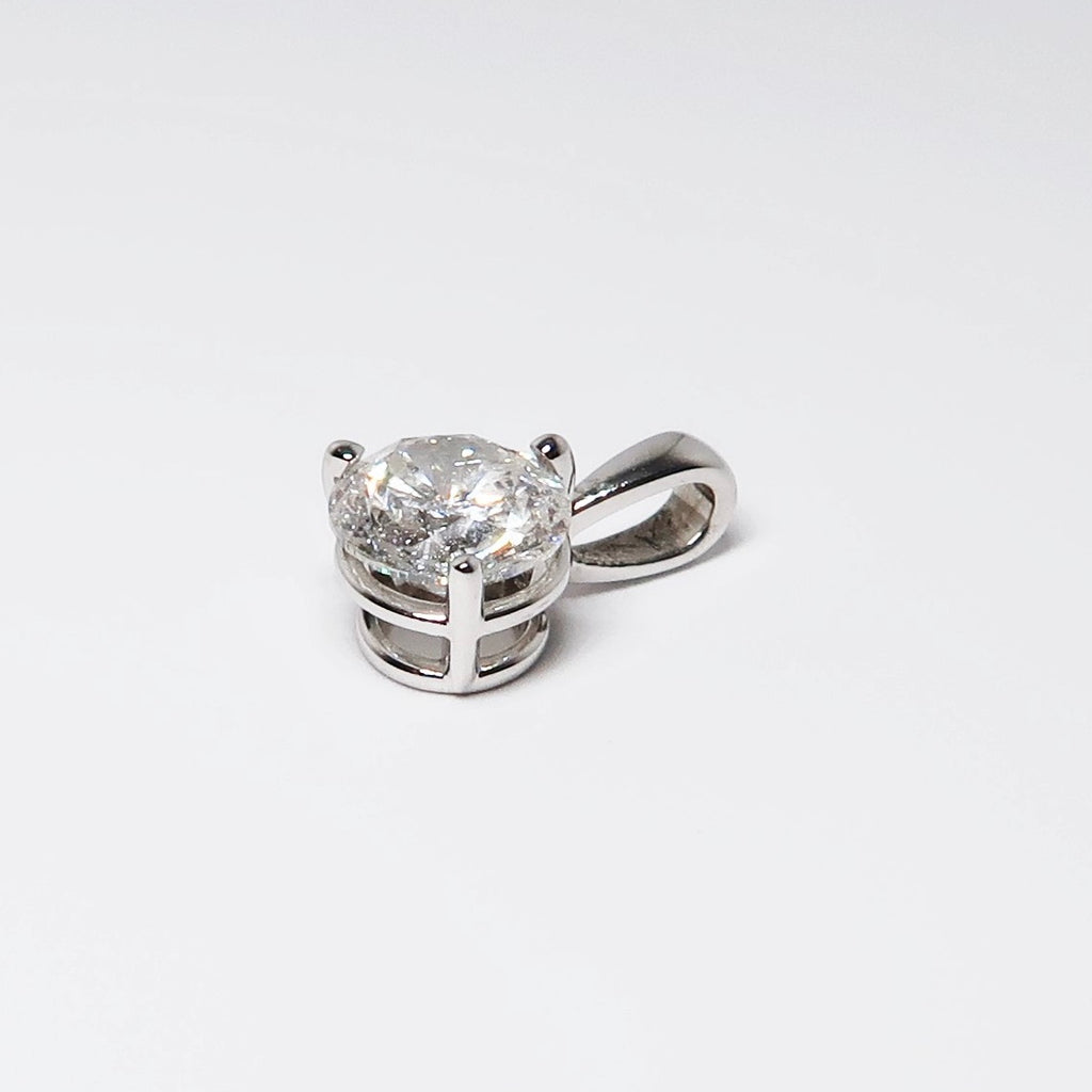 Diamond Pendant, 14k White Gold