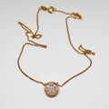 18k Yellow Gold Diamond Pendant Necklace
