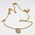 18k Yellow Gold Diamond Pendant Necklace