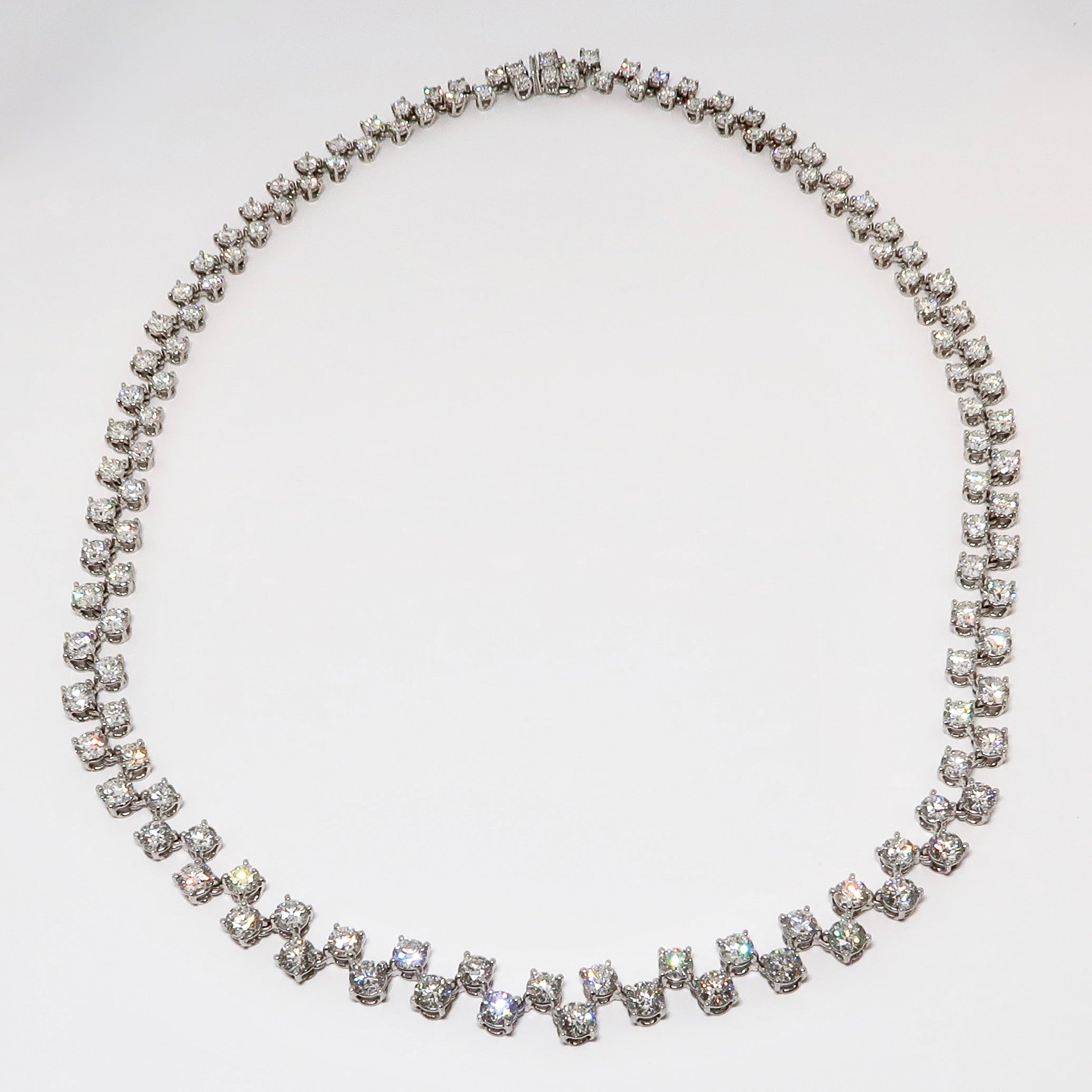 18.10ctw Diamond Up/Down Necklace