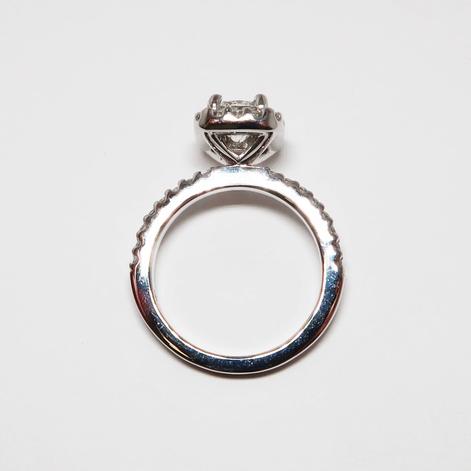 Cushion Cut Diamond Ring w/ Halo