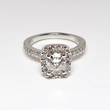 Load image into Gallery viewer, Cushion Cut Diamond Ring w/ Halo
