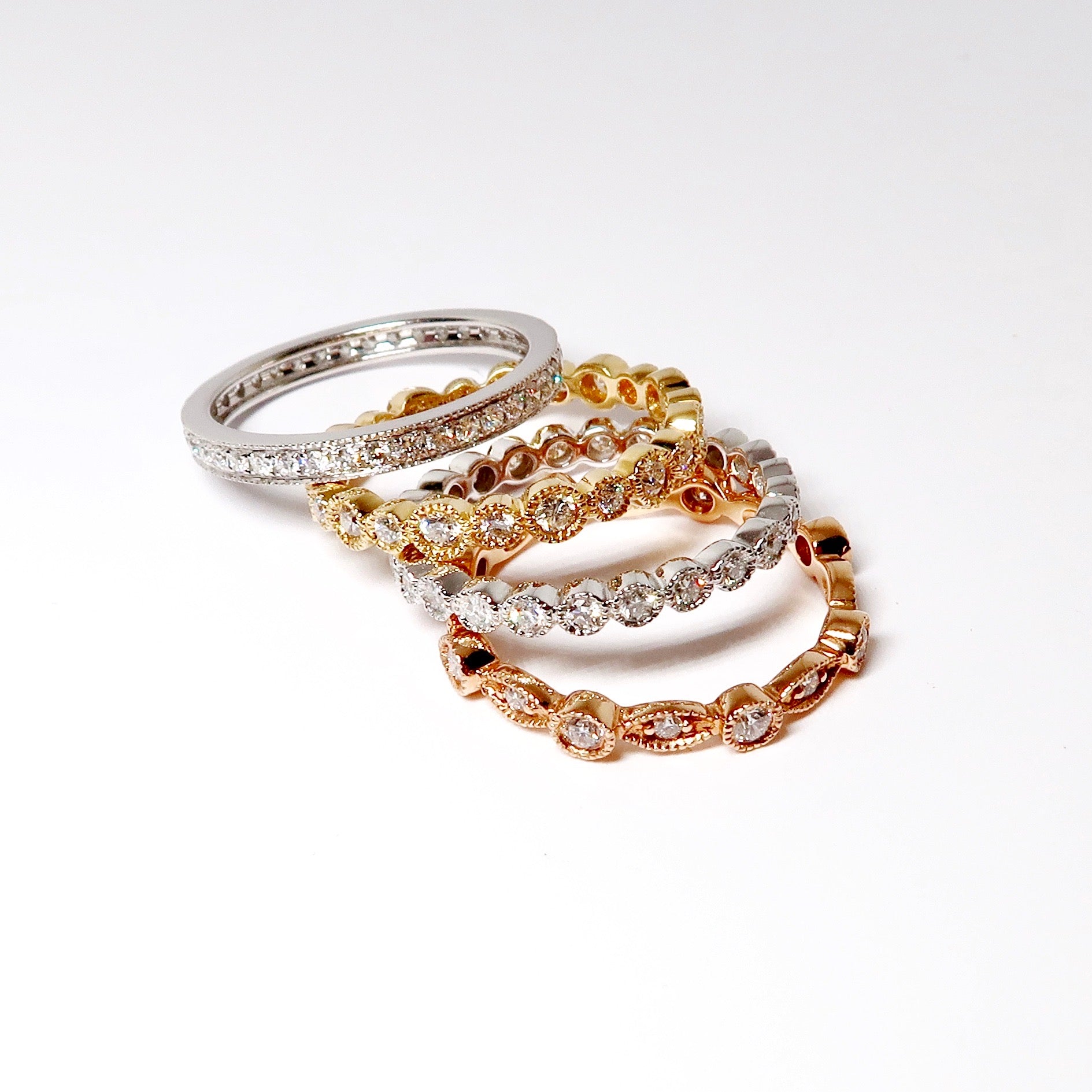 18k Yellow Gold Stacking Band