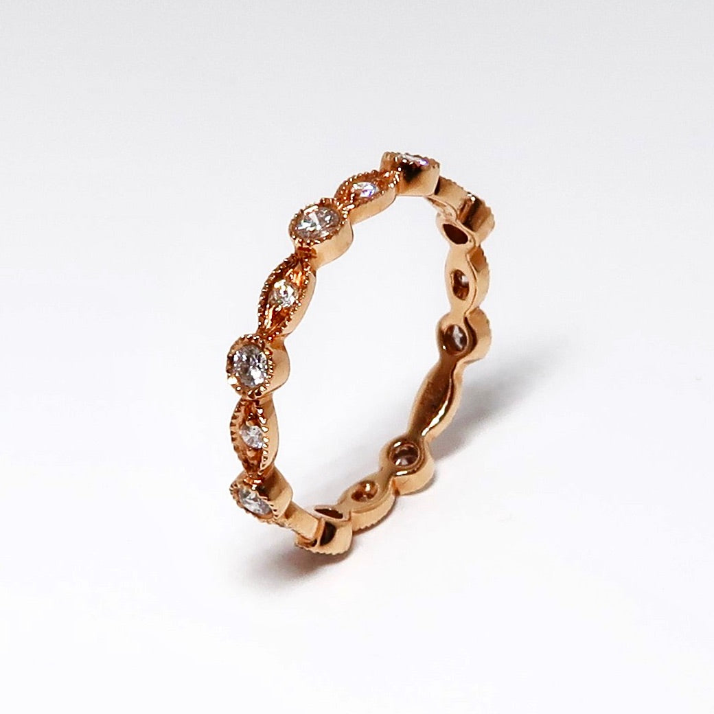 18k Rose Gold Stacking Band