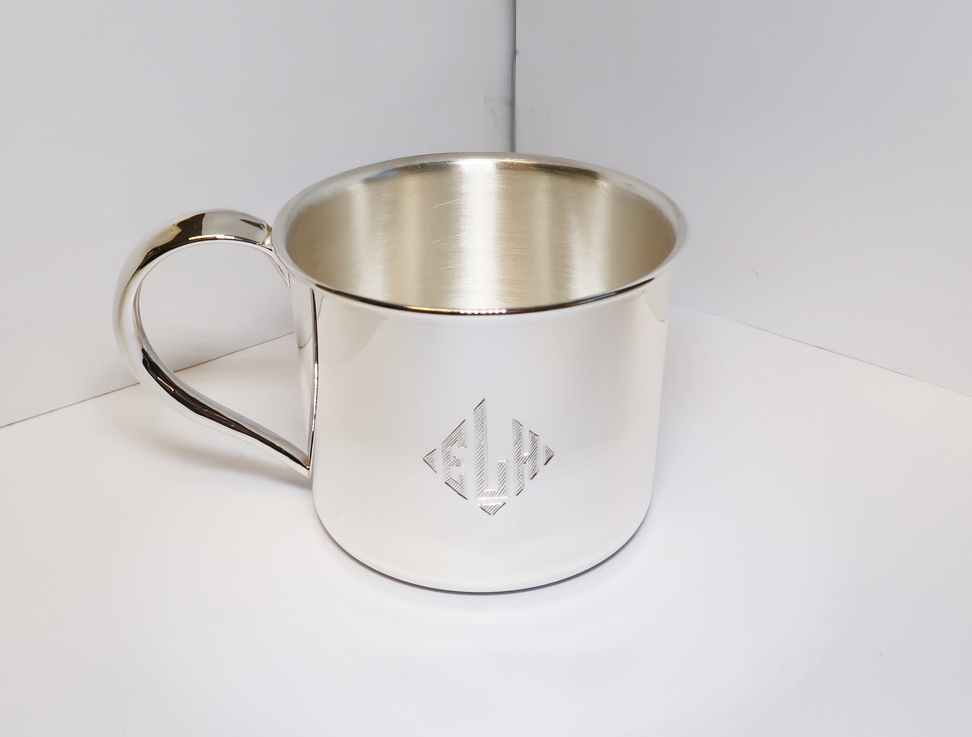 Sterling Silver Baby Cup - Serpant Handle