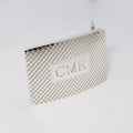 Sterling Silver Belt Buckle, Cross Hatch Pattern