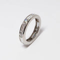 Alternating Baguette & Round Diamond Guard Ring