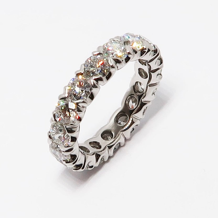Round Diamond Eternity Guard Ring