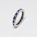 Diamond & Sapphire Eternity Band