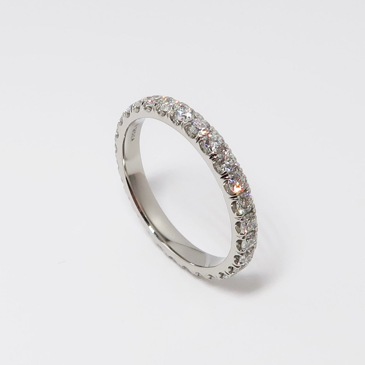 Diamond Eternity Band, Fishtail Setting