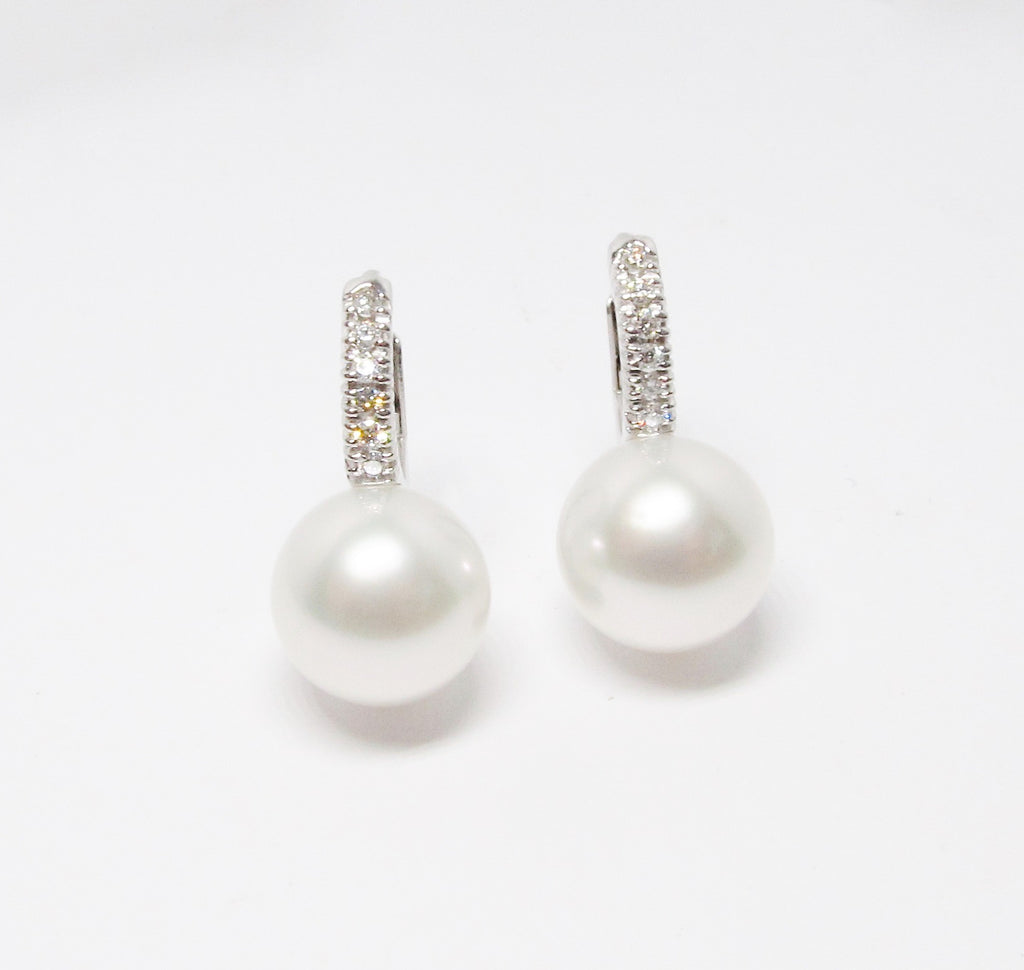 Pearl & Diamond Earrings