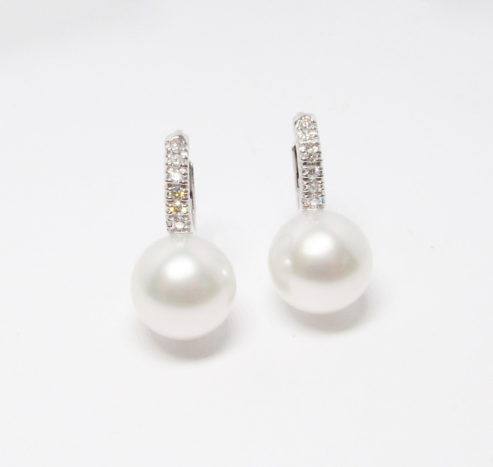 Pearl & Diamond Earrings