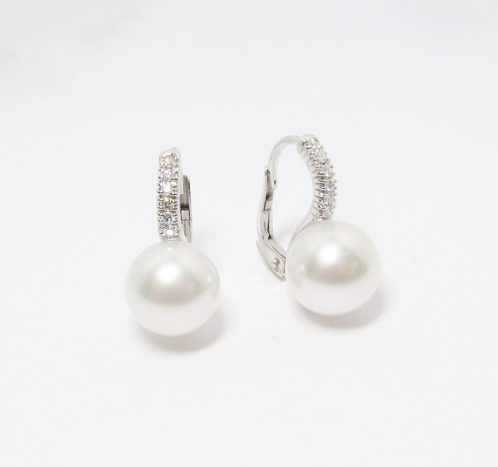 Pearl & Diamond Earrings