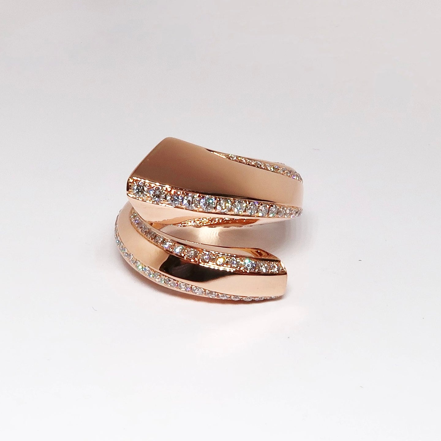 Rose Gold Bypass Ring