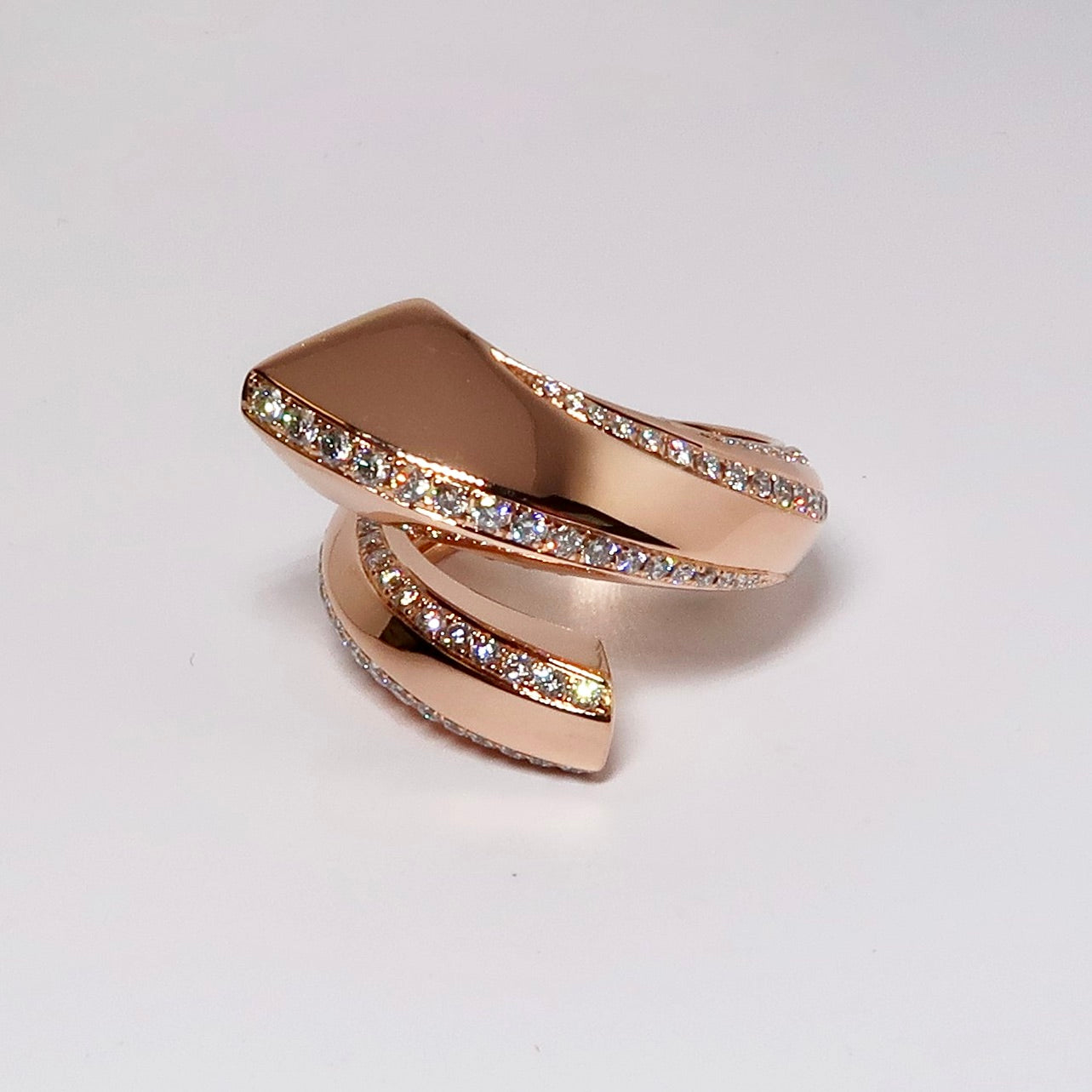 Rose Gold Bypass Ring