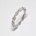 18k White Gold Marquise Cut Diamond Band