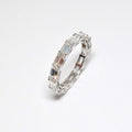 18k White Gold Emerald Cut Diamond Band