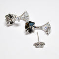 18k White Gold Marquise Diamond Earrings