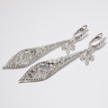 18k White Gold Diamond Drop Earrings