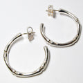 Large Bamboo Slender Hoops