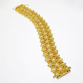 18k Yellow Gold Mesh Type Wide Bracelet
