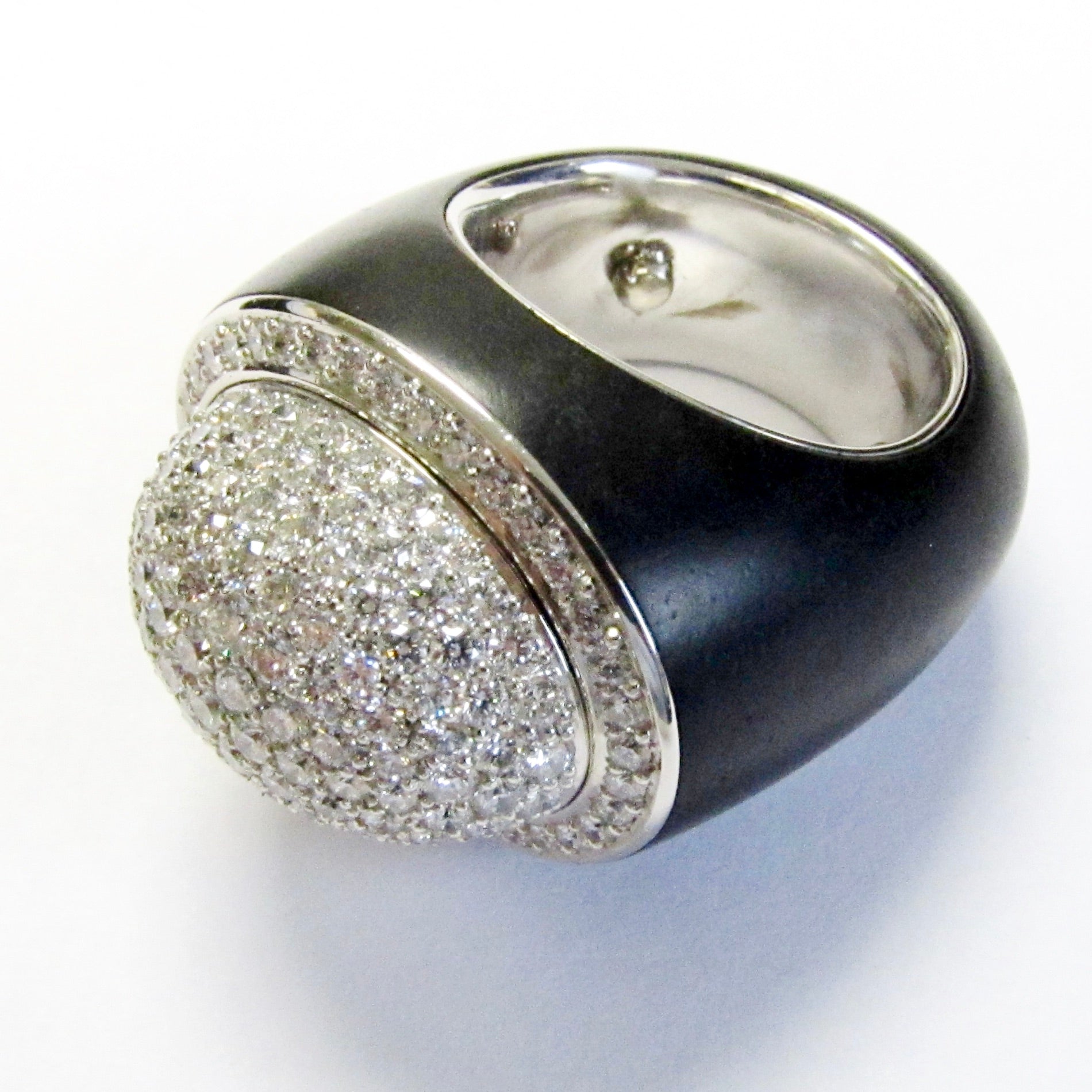 Wood and Diamond Ring