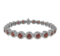 18kt White Gold Ruby and Diamond Bracelet