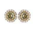 18kt Rose Gold Morganite & Diamond Earrings