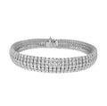 18kt White Gold 5 Row Diamond Bracelet