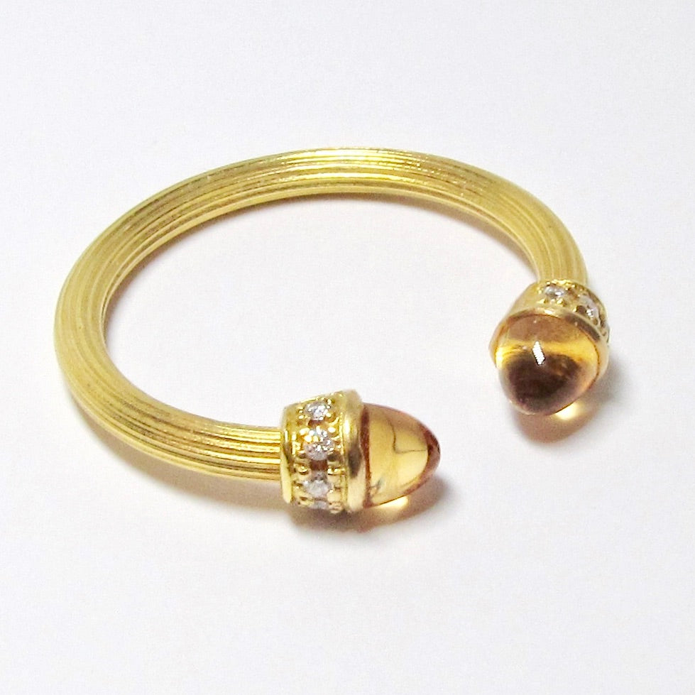 Gold Ring with Diamonds & Assorted Gems