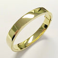 14k Yellow Gold Flat Bangle, 10.5mm