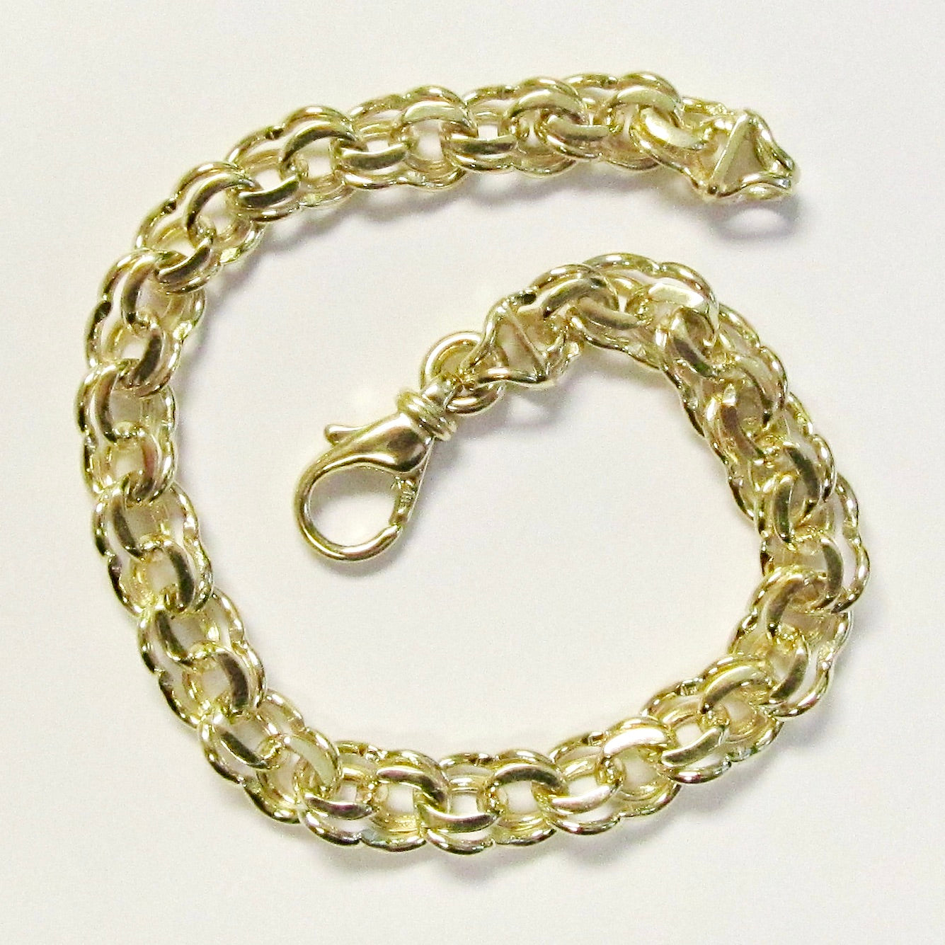 14k Yellow Gold Double Charm Bracelet