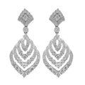 18k White Gold Hanging Diamond Earrings