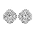 18kt White Gold Diamond Earrings