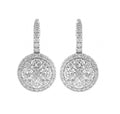 18kt White Gold Hanging Diamond Earrings