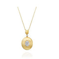 18kt Yellow Gold Diamond Pendant with Chain