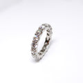 Platinum Shared Prong Diamond Eternity Band